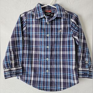 Wrangler Boys 2T Plaid Button Up Shirt